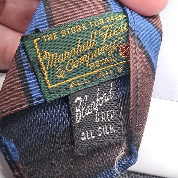 Vintage 50s Set of 2 Necktie Silk Famous Barr USA Mid Century Blanford Rep VTG - Picture 11 of 13